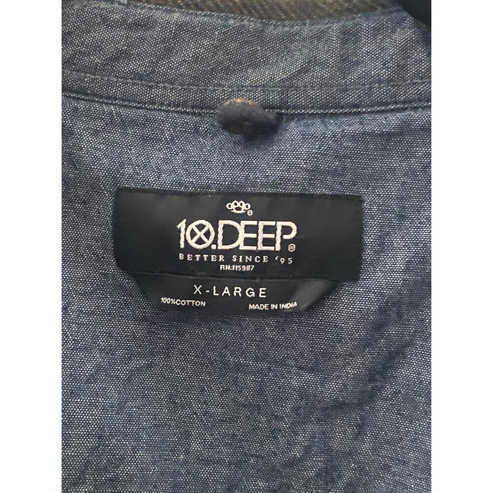 10.Deep Tenth Division Flannel Shirt Jacket M Xlarge View 4